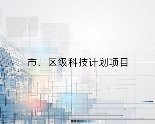 六安市、区级科技计划项目